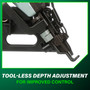 Metabo HPT NT65MA4  2-1/2 Inch 15 Gauge Angled Finish Nailer with Air Duster Image 5