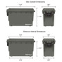 Sheffield 12626  Water Resistant Plastic Field Box (Ammo Can) - Olive Green Image 2