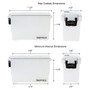 Sheffield 12635  Water Resistant Plastic Field Box (Ammo Can) - Clear (Frost) Image 2