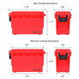 Sheffield 12636  Water Resistant Plastic Field Box (Ammo Can) - Red Image 2