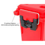 Sheffield 12636  Water Resistant Plastic Field Box (Ammo Can) - Red Image 3 Sheffield 12636  Water Resistant Plastic Field Box (Ammo Can) - Red Image 3