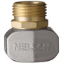 Nelson 855204-1001  5/8" - 3/4" Hose Repair Male Connector / Coupler End - Brass with Metal Clamp (50520) Image 0