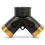 Gilmour 871204-1001  Heavy Duty Shut-off Dual Valve Brass Image 0
