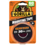 Gorilla 6055  Black Heavy Duty Double Sided Mounting Tape 1" x 60" Roll (30-lb Load) Image 0