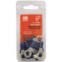 GB Gardner Bender 20-105  Vinyl Insulated Ring Terminal for #12-1/4" Stud - Blue 16-14 AWG - 17 per Package Image 1