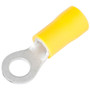 GB Gardner Bender 20-106  Vinyl Insulated Ring Terminal for #8-#10 Stud - Yellow 12-10 AWG - 14 per Package Image 0