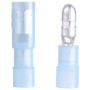 GB Gardner Bender 20-163P  Fully Insulated Male/Female Pair 0.156" Bullet Disconnects - Blue 16-14 AWG - 10 Pairs per Package Image 0