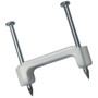GB Gardner Bender PS-175J  3/4" White Plastic NM Cable Staple - 175 per Jar Image 0