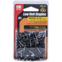 GB Gardner Bender PSB-160  3/16" Black Plastic Staple for Low Voltage/Bell/Speaker Wire - 100 per Package Image 2