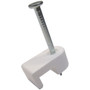 GB Gardner Bender PSW-160  3/16" White Plastic Staple for Low Voltage/Bell/Speaker Wire - 100 per Package Image 0