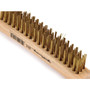 Forney 70518  Wire Scratch Brush-Brass-Curved Wd Hndl 13 Image 4 Forney 70518  Wire Scratch Brush-Brass-Curved Wd Hndl 13 Image 4