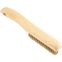 Forney 70519  Wire Scratch Brush-Brass-Wood Shoe Hndl 10 Image 3