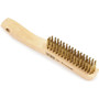 Forney 70519  Wire Scratch Brush-Brass-Wood Shoe Hndl 10 Image 4