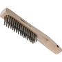 Forney 70520  Wire Scratch Brush-Ss-Wood Shoe Hndl 10-1/ Image 0