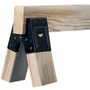 Fulton D400  Steel Light Duty Sawhorse Brackets - upto 300 lbs (400SHB) - 1 Pair per Package Image 1