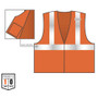 GloWear 21045  8210Z Type R Class 2 Economy Mesh Vest - L/XL Image 3
