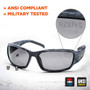 Skullerz 50080E Odin Safety Glasses Black Frame Sunglasses - Indoor/Outdoor Lens Image 1