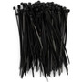 Enkay 7045  4" Black Nylon Cable Ties 18# Strength - 100 per Package Image 0