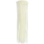 Enkay 7120  12" White Nylon Cable Ties 50# Strength - 50 per Package Image 0