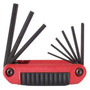 Eklind 25912  9 Piece Ergo-Fold SAE Fold-Up Hex Key Set (0.05" to 3/16") Image 0