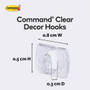 3M 17026CLR-ES  Command Clear Decorating Clips 20 per Package with 24 Strips Image 6 3M 17026CLR-ES  Command Clear Decorating Clips 20 per Package with 24 Strips Image 6