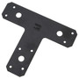 National N266-471  6" x 5" T-Plate - Black (1161BC) Image 0