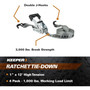 Keeper 05510  1" x 12' High Tension Ratchet Tie-Down Straps with Vinyl Coated J-Hooks - 4 Straps per Package Image 3