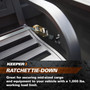 Keeper 05510  1" x 12' High Tension Ratchet Tie-Down Straps with Vinyl Coated J-Hooks - 4 Straps per Package Image 4