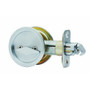 National S849-125  Round Pocket Door Latch - Satin Nickel Image 0