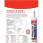 Red Devil 0846  Window & Door Siliconized Acrylic Caulk 10.1 FL. OZ. Cartridge White Image 2