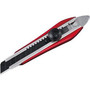Tajima AC-521R  Utility Knives & Blades - 3/4" Red Aluminist 521 FIN Snap Blade Box Cutter with Dial Lock & Razar Black Blade Image 0