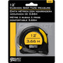 Performance Tool 1131  12 Foot Cushion Grip Tape Measure with SAE and Metric Markings Image 1