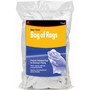 Buffalo 10521  Recycled White T-Shirts Cloth Rags - 1 Lb Bag Image 0