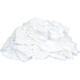 Buffalo 10522  Recycled White T-Shirts Cloth Rags - 5 Lb Box Image 1