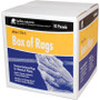 Buffalo 10523  Recycled White T-Shirts Cloth Rags - 10 Lb Box Image 0