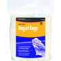 Buffalo 10526PB  Recycled White T-Shirts Cloth Rags - 8 Lb Compressed Bag Image 0