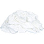 Buffalo 10526PB  Recycled White T-Shirts Cloth Rags - 8 Lb Compressed Bag Image 1
