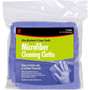 Buffalo 64000  12" x 12" Blue Microfiber Cleaning Cloths - 3 per Bag Image 0
