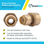 SharkBite U068LFA  1/2" Push-to-Connect x 3/4" FNPT Brass Reducing Adapter Image 3