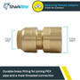 SharkBite U072LFA  1/2" Push-to-Connect x 1/2" FNPT Brass Straight Adapter Image 1