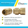 SharkBite U072LFA  1/2" Push-to-Connect x 1/2" FNPT Brass Straight Adapter Image 3