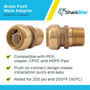 SharkBite U142LFA  1" Push-to-Connect x 3/4" MNPT Brass Male Adapter Image 3