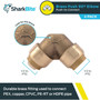 SharkBite U248LFA4  1/2" x 1/2" Push-to-Connect Brass 90-Degree Elbow - 4 per Package Image 1