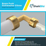 SharkBite U276LFA  1/4" Push-to-Connect x 3/8" MNPT Brass Dishwasher 90 Degree Elbow Image 3