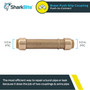SharkBite U3008LFA  1/2" x 1/2" Push-to-Connect Brass Slip Coupler Image 1