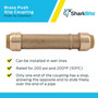 SharkBite U3008LFA  1/2" x 1/2" Push-to-Connect Brass Slip Coupler Image 3