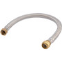 SharkBite U3088FLEX24LF  3/4" Push-to-Connect x 3/4" FIP x 24" Length Stainless Steel Braided Water Heater Connector Hose Image 0
