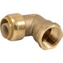 SharkBite U314LFA  3/4" Push-to-Connect x 3/4" FNPT Brass Adapter 90-Degree Elbow Image 0