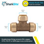 SharkBite U370LFA  3/4" Push-to-Connect Brass Tee Image 1
