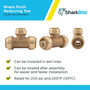 SharkBite U416LFA  1" x 1" x 3/4" Push-to-Connect Brass Reduciing Tee Image 3